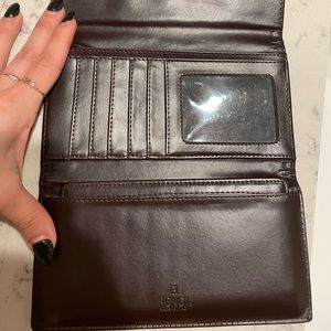 Fendi tri fold wallet